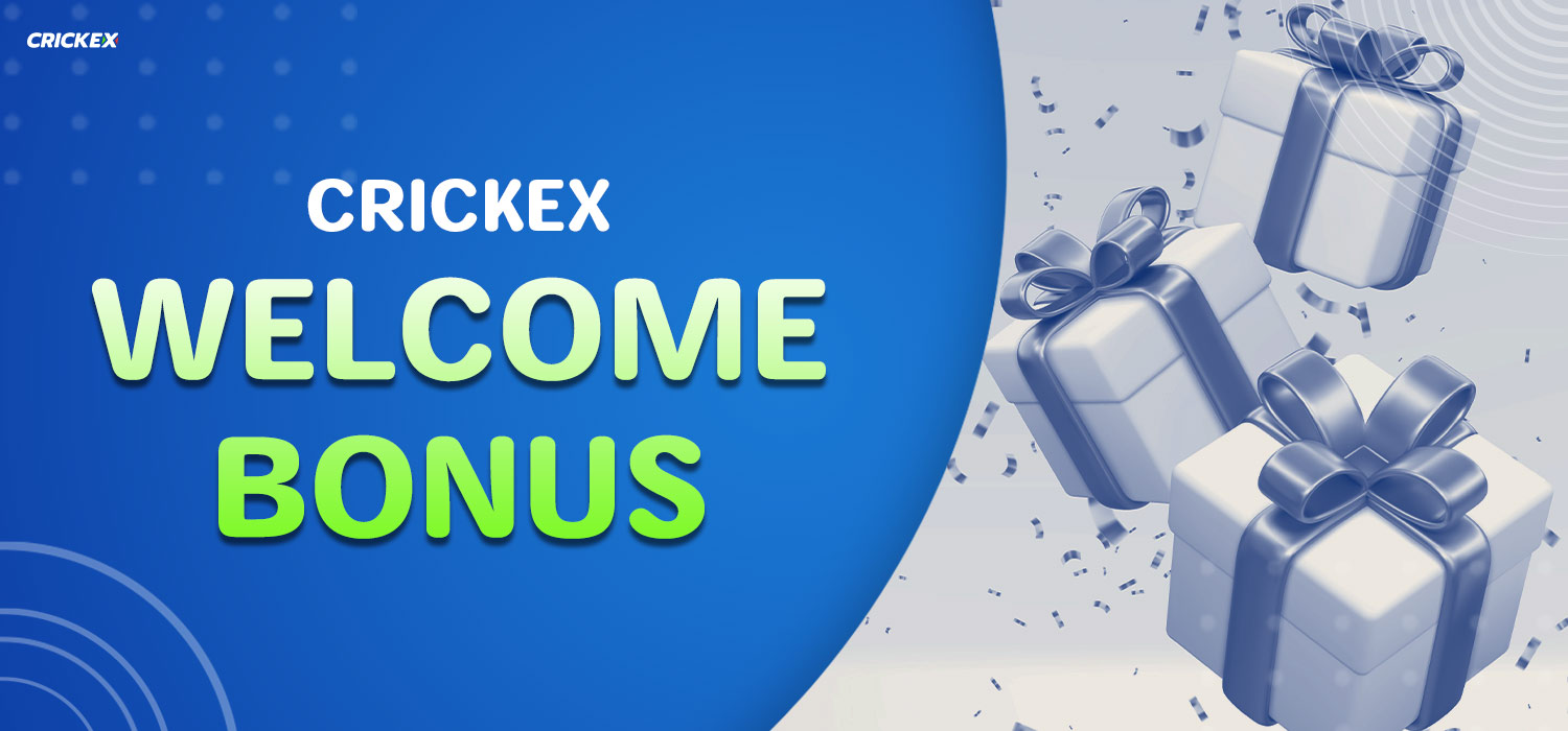 exclusive welcome bonus for new users in crickex